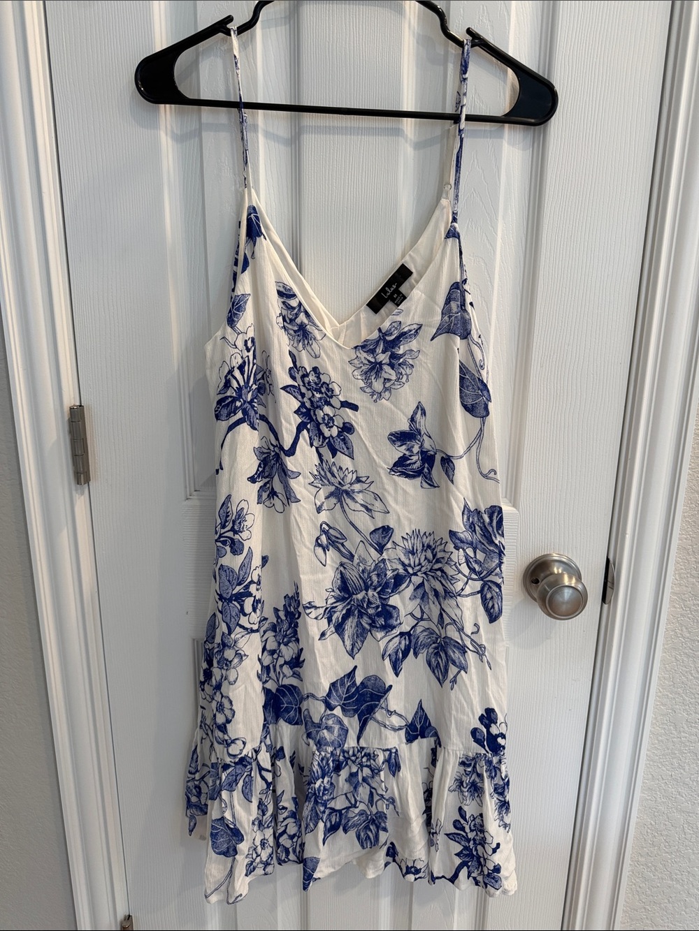 Lulus Mini Dress with Blue Floral Print
